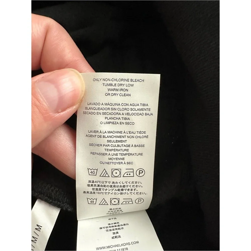 Michael Kors Men's Black Zip-Up Collared Vest NWT Size Medium Minimalist